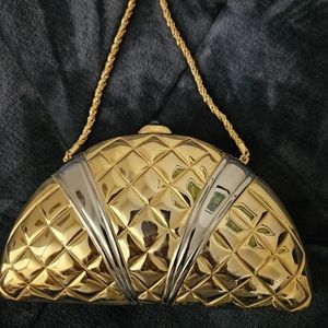 Vintage Bonwit Teller two tone evening bag.